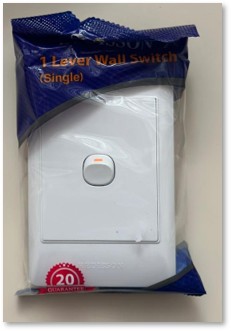 1 Lever Wall Switch